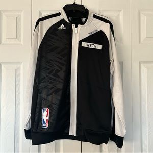 Men’s Adidas NBA Brooklyn Nets Basketball Jacket